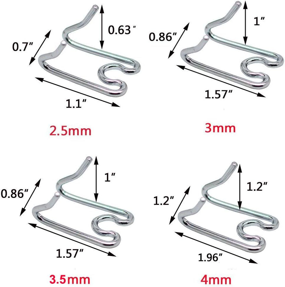 Dog Prong Collar Extra Links with Rubber Cups, Set of (3) Chrome Links, Steel Chrome Plated Dog Prong Training Collar Links, Pinch Collar and Dog Correction Collar Links