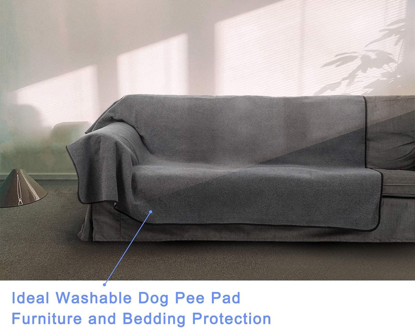 Washable Dog Pee Pads, Waterproof Dog Training Pad, Dog Playpen Pad Extra Large