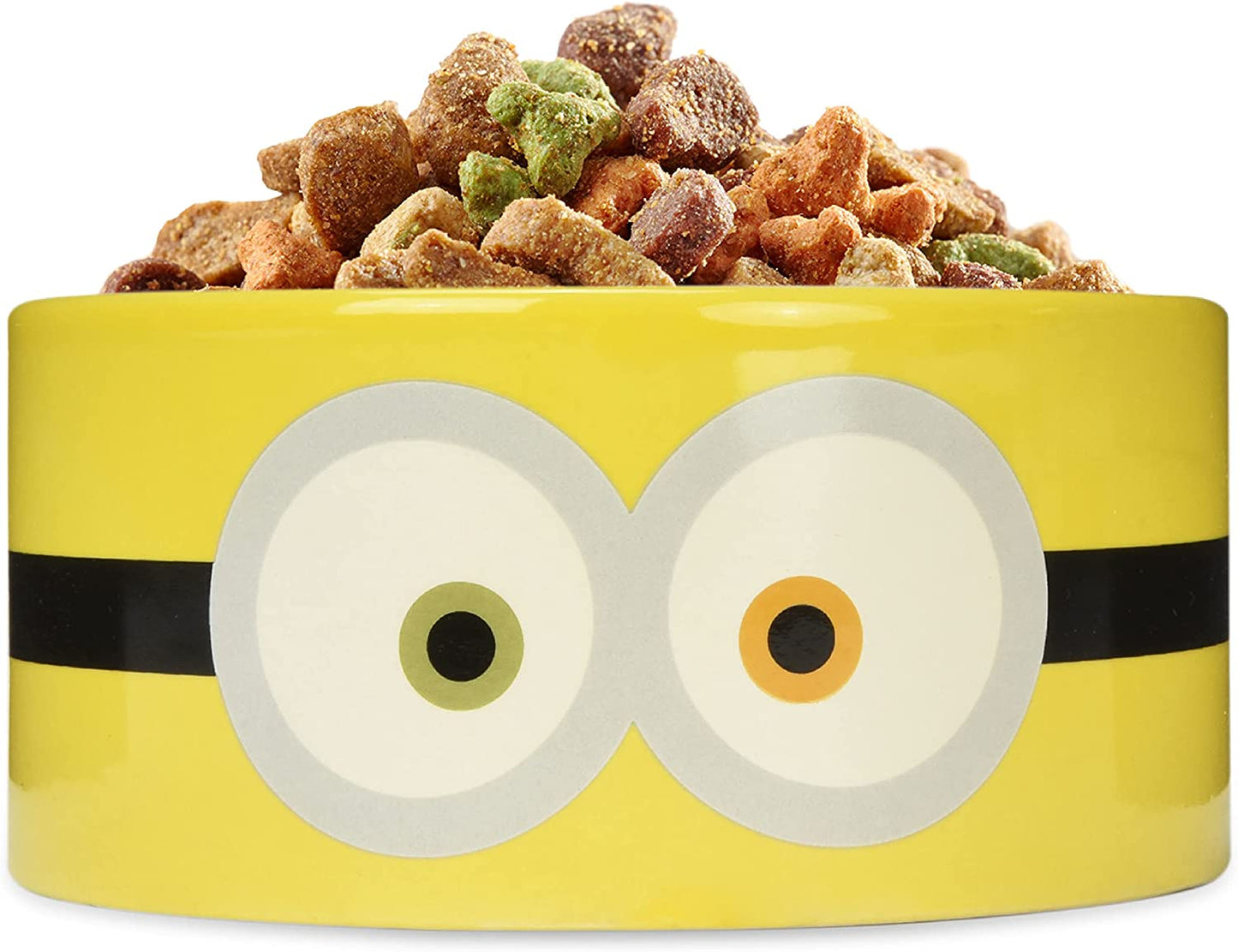 Bob Ceramic Dog Food or Water Bowl, 6" or 3.5 Cups | Gifts for Fans and Their Pets | Officially Licensed Pet Product from Universal Studios Yellow