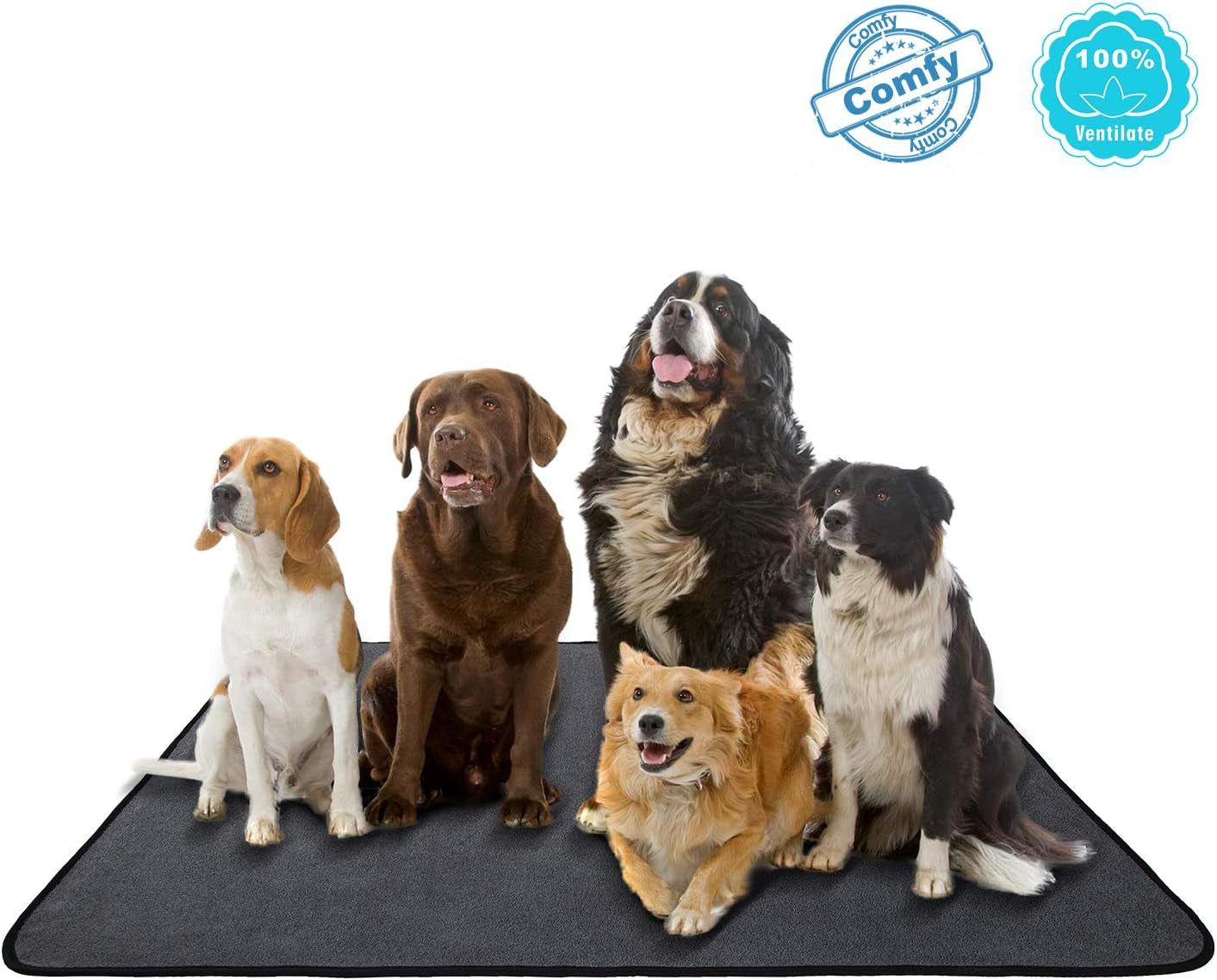 Washable Dog Pee Pads, Waterproof Dog Training Pad, Dog Playpen Pad Extra Large