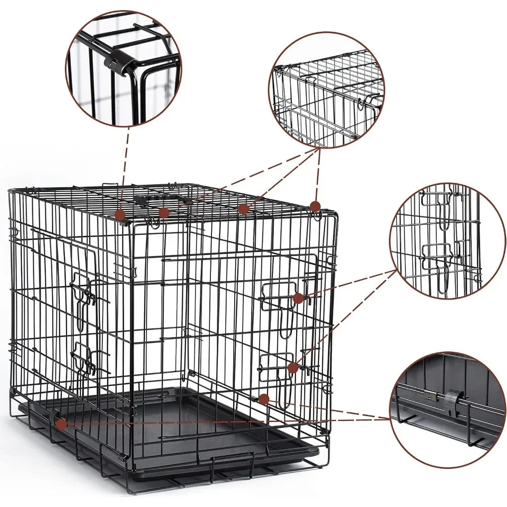 Dog Crates Kit for Small Size S Indoor with Crate Cover