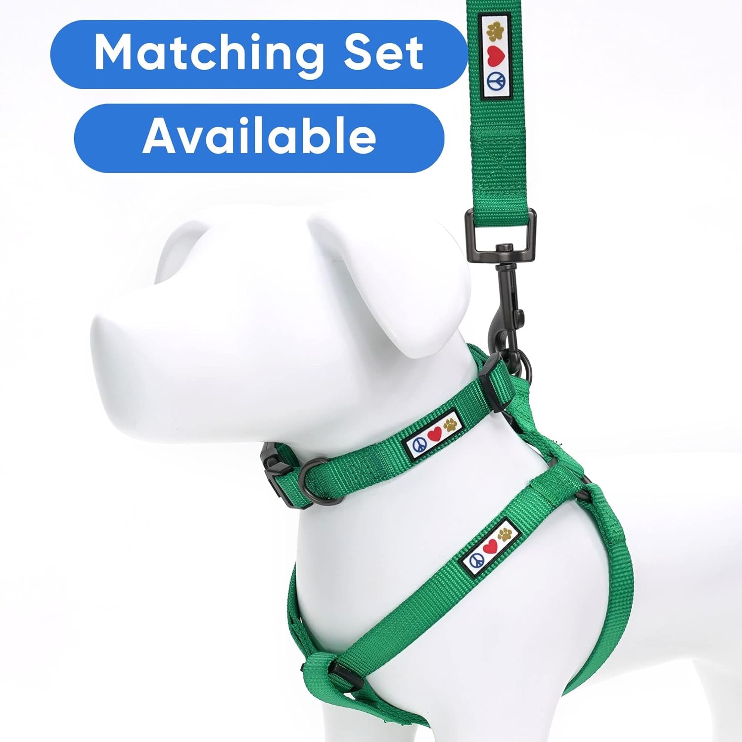 Dog Collar for Large Dogs Adjustable Dog Collar Heavy Duty Waterproof Collars for Dogs with Quick-Release Buckle - Lush Green Dog Collar for Large Breeds