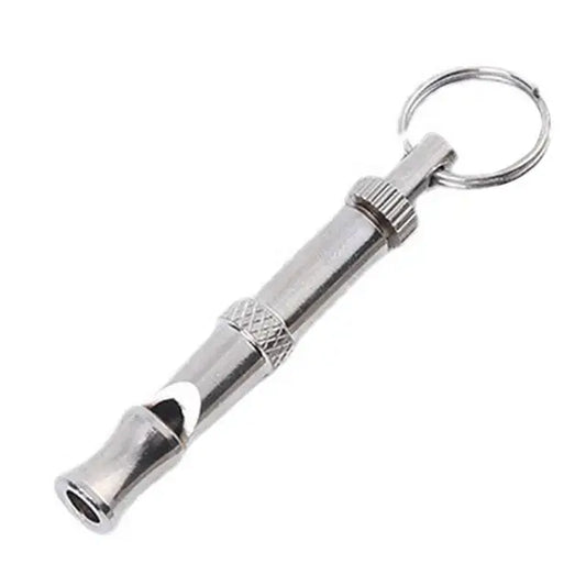 1 PC Dog Training Whistles Adjustable Frequencies Dog Training Whistle for Recall Silver Dog Flute Dog Training Whistle