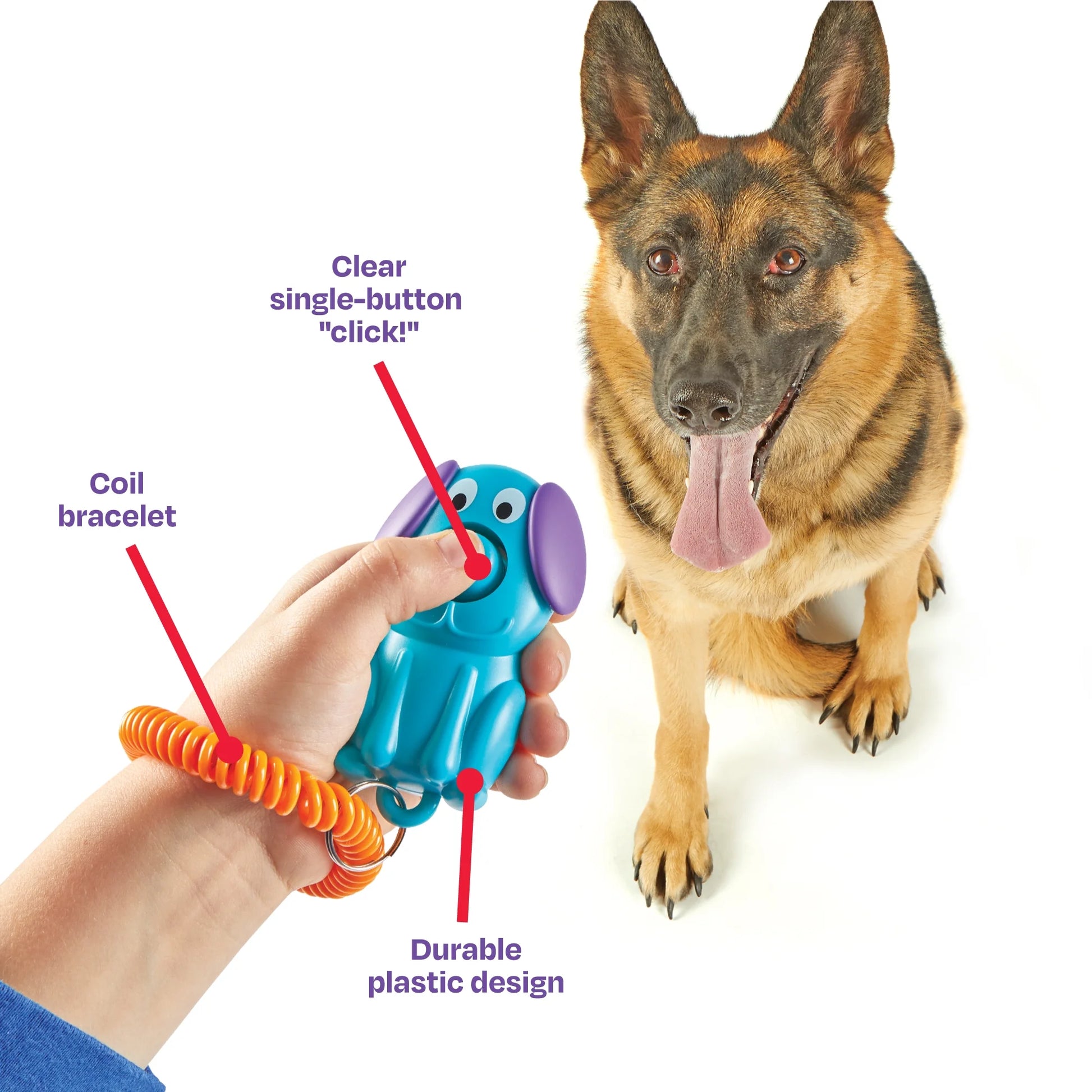 Smarty Pooch Dog Training Clicker, Dog Toy and Puppy Toy for Enrichment & Behavior Reinforcement