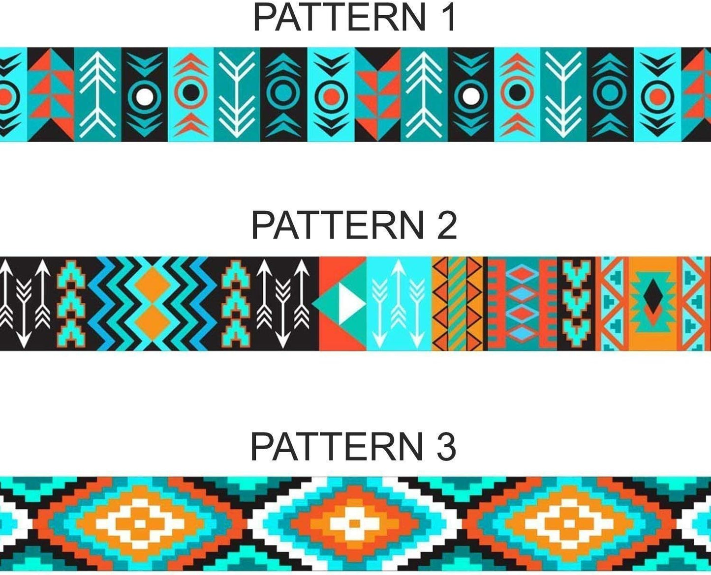 Martingale Dog Collar Nylon Safety Training Tribal Pattern Adjustable Heavy Duty Collars for Dogs Medium Large (Pattern 1, Extra Large, Neck Size 19"-24")