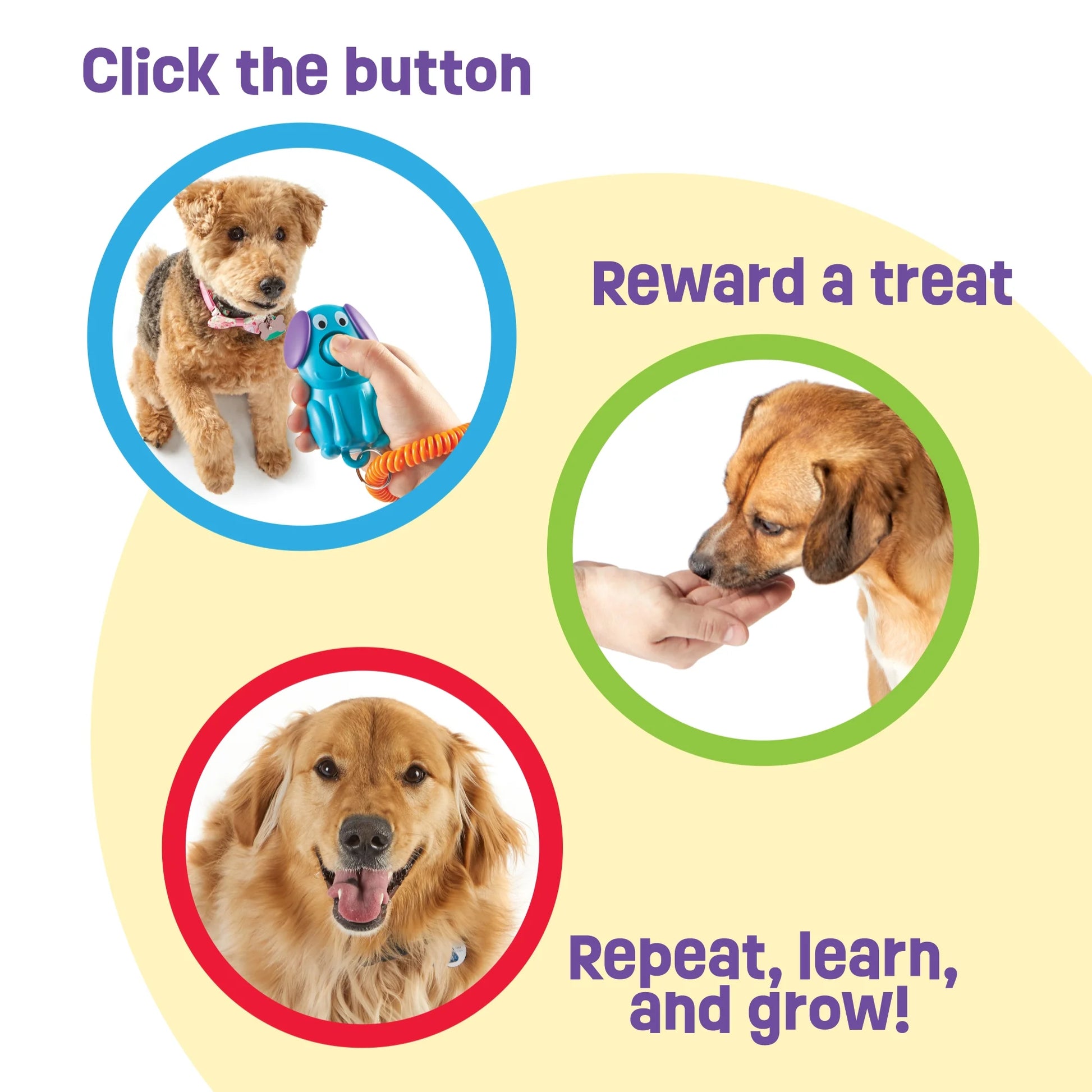 Smarty Pooch Dog Training Clicker, Dog Toy and Puppy Toy for Enrichment & Behavior Reinforcement