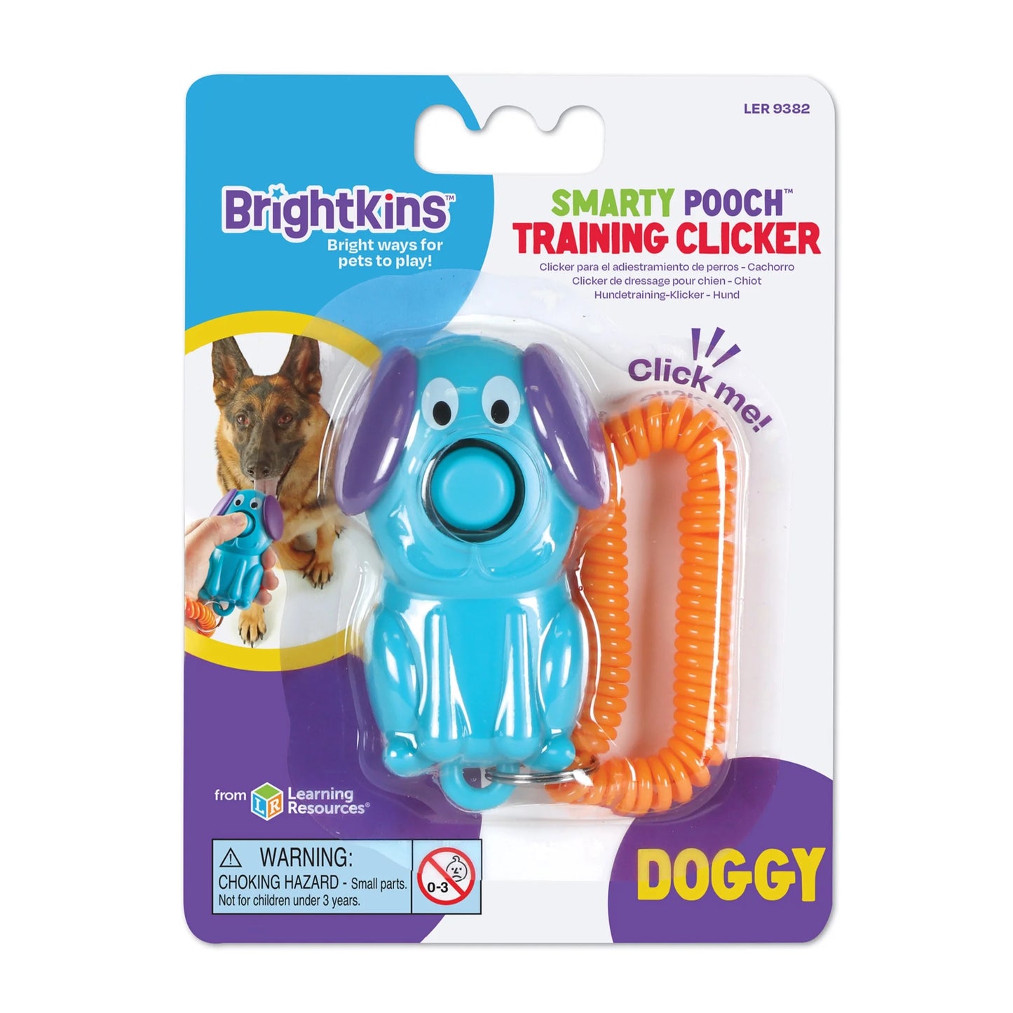 Smarty Pooch Dog Training Clicker, Dog Toy and Puppy Toy for Enrichment & Behavior Reinforcement