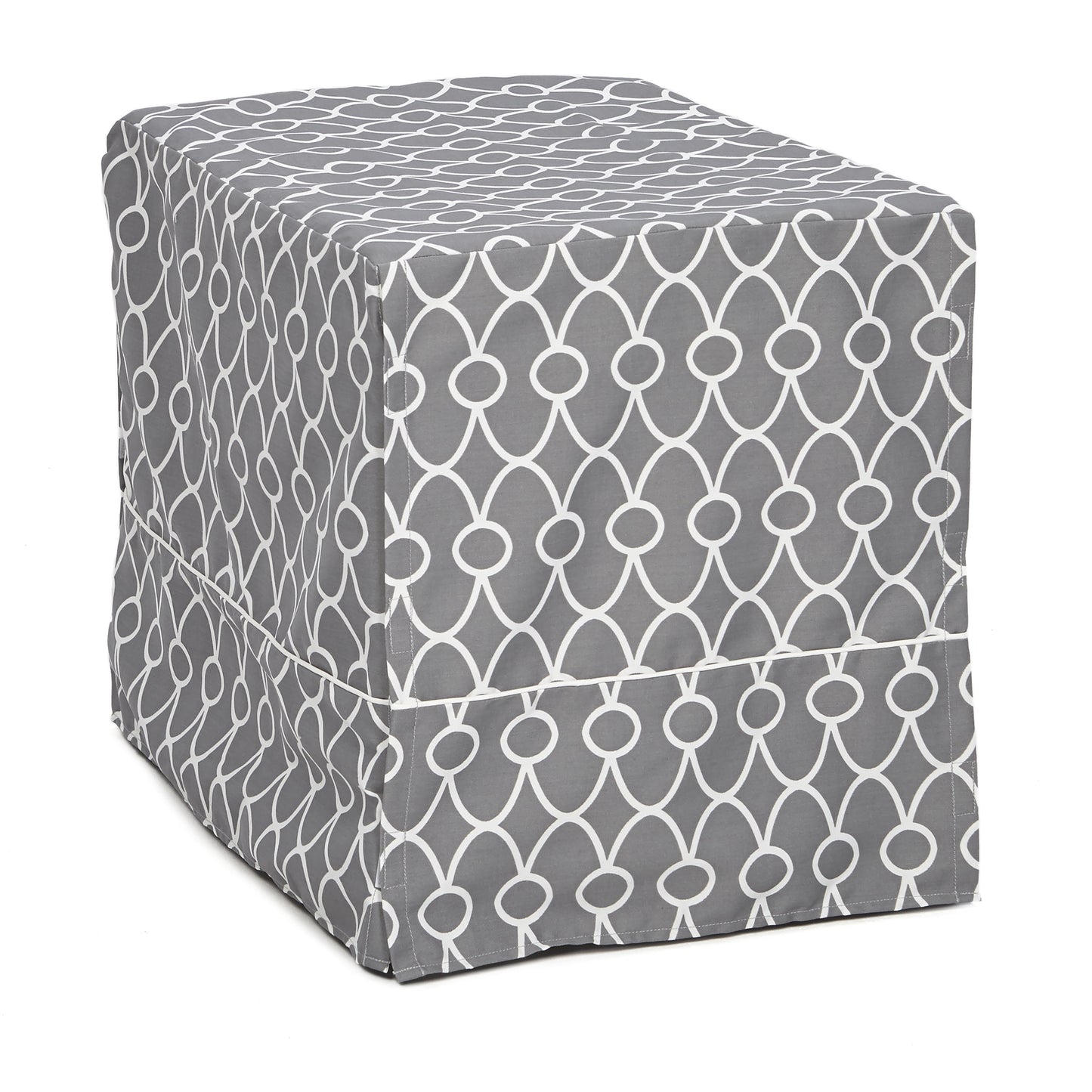 Midwest Dog Crate Cover, Privacy Dog Crate Cover Fits Midwest Dog Crates, Gray Geometric Pattern, 36"