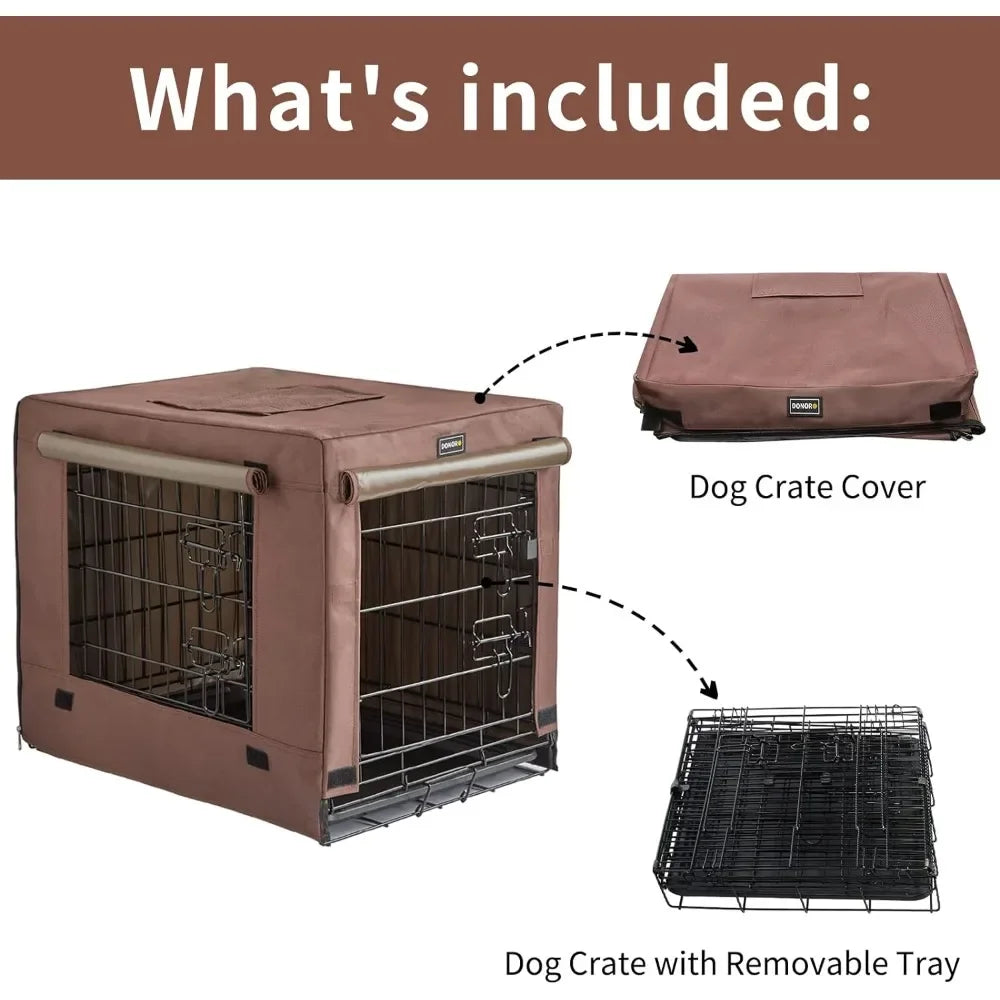 Dog Crates Kit for Small Size S Indoor with Crate Cover